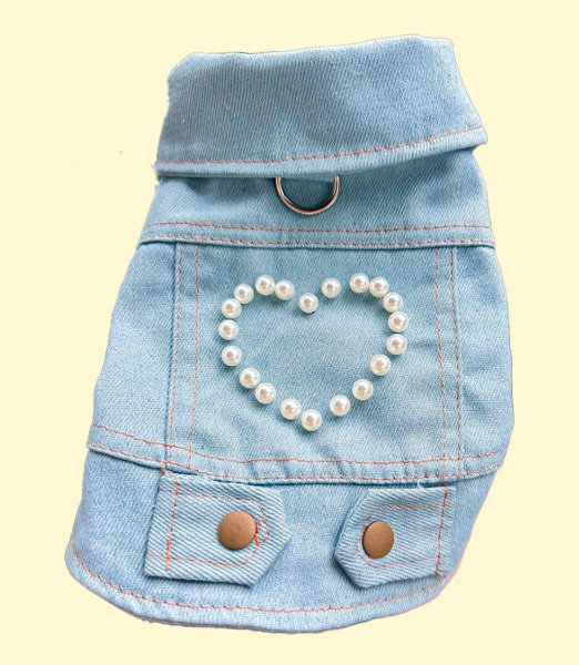 chaqueta jean corazon